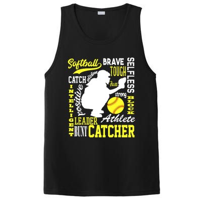 Girl Softball Catcher Great For Teens Traits Of A Catcher PosiCharge Competitor Tank