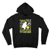 Girl Softball Catcher Great For Teens Traits Of A Catcher Tall Hoodie