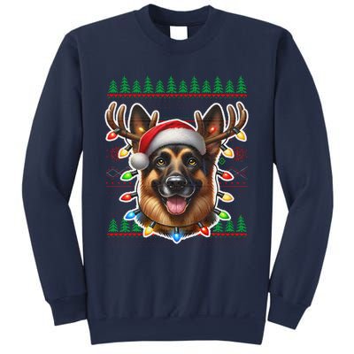 German Shepherd Christmas Ugly Sweater Funny Dog Lover Xmas Sweatshirt