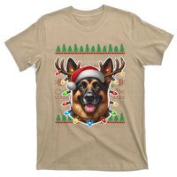 German Shepherd Christmas Ugly Sweater Funny Dog Lover Xmas T-Shirt