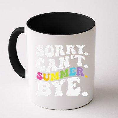 Groovy Sorry Cant Summer Bye Teacher Last Day Of School Mug