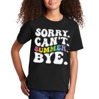 Groovy Sorry Cant Summer Bye Teacher Last Day Of School Kids T-Shirt