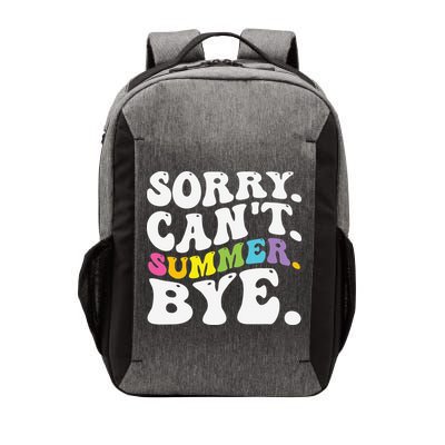 Groovy Sorry Cant Summer Bye Teacher Last Day Of School Vector Backpack