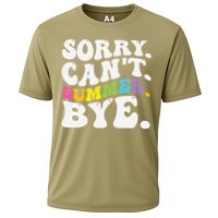 Groovy Sorry Cant Summer Bye Teacher Last Day Of School Cooling Performance Crew T-Shirt