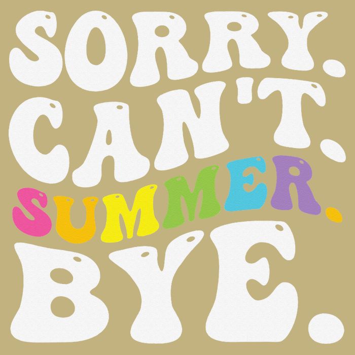 Groovy Sorry Cant Summer Bye Teacher Last Day Of School Cooling Performance Crew T-Shirt