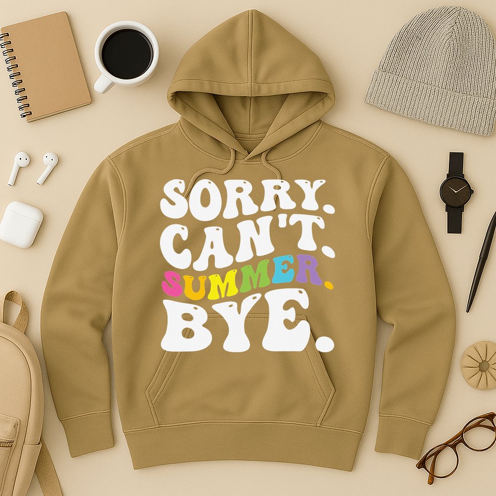 Groovy Sorry Cant Summer Bye Teacher Last Day Of School Hoodie