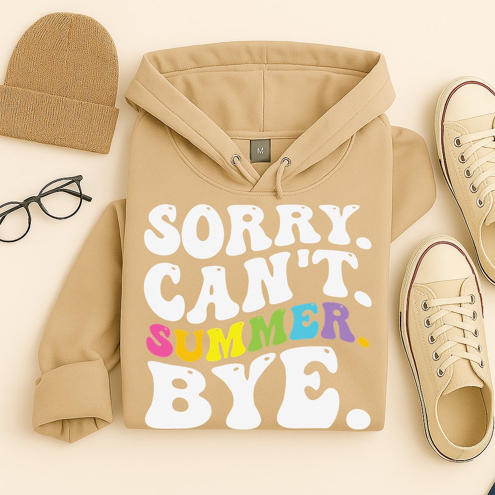Groovy Sorry Cant Summer Bye Teacher Last Day Of School Hoodie