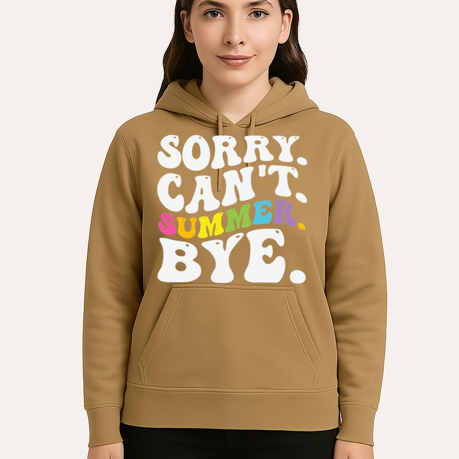 Groovy Sorry Cant Summer Bye Teacher Last Day Of School Hoodie