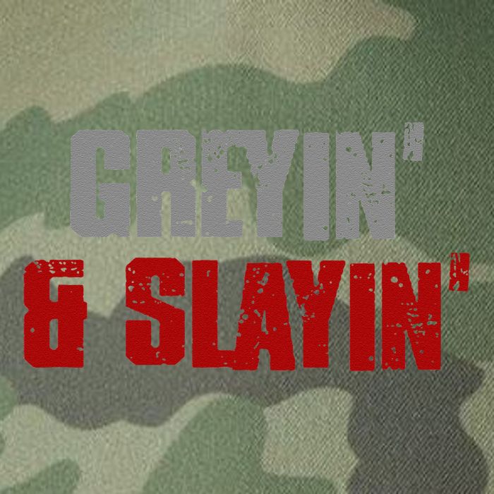 Greyin & Slayin Confident Stylish Successful Aging Awesome Legacy Tie Dye Trucker Hat
