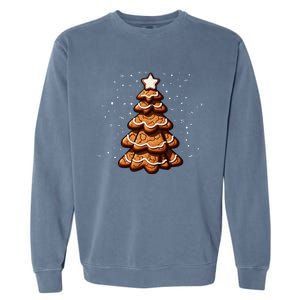 Ginger Snap Cookie Christmas Tree Garment-Dyed Sweatshirt