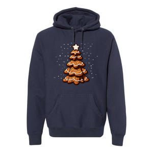 Ginger Snap Cookie Christmas Tree Premium Hoodie