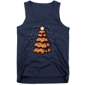 Ginger Snap Cookie Christmas Tree Tank Top