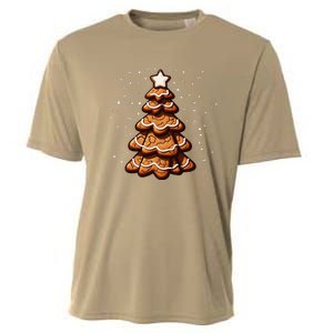 Ginger Snap Cookie Christmas Tree Cooling Performance Crew T-Shirt