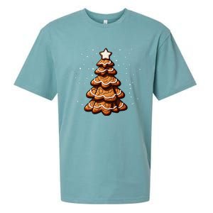 Ginger Snap Cookie Christmas Tree Sueded Cloud Jersey T-Shirt