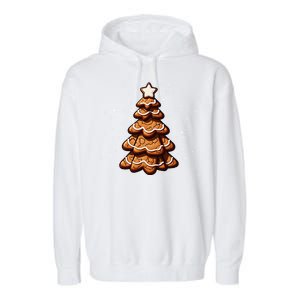 Ginger Snap Cookie Christmas Tree Garment-Dyed Fleece Hoodie