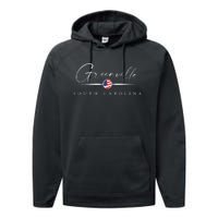 Greenville South Carolina Performance Fleece Hoodie