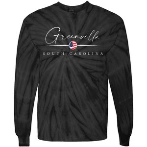 Greenville South Carolina Tie-Dye Long Sleeve Shirt