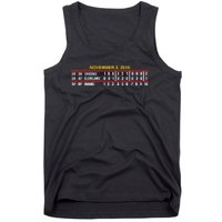 Game Scoreboard Chicago Cleveland And Inning November 2 2016 Tank Top