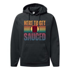 Getting Sauced Cranberry Getting Sauced Cranberry Jelly Performance Fleece Hoodie