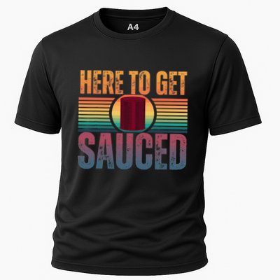 Getting Sauced Cranberry Getting Sauced Cranberry Jelly Cooling Performance Crew T-Shirt