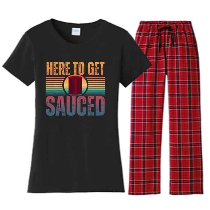 Getting Sauced Cranberry Getting Sauced Cranberry Jelly Women's Flannel Pajama Set