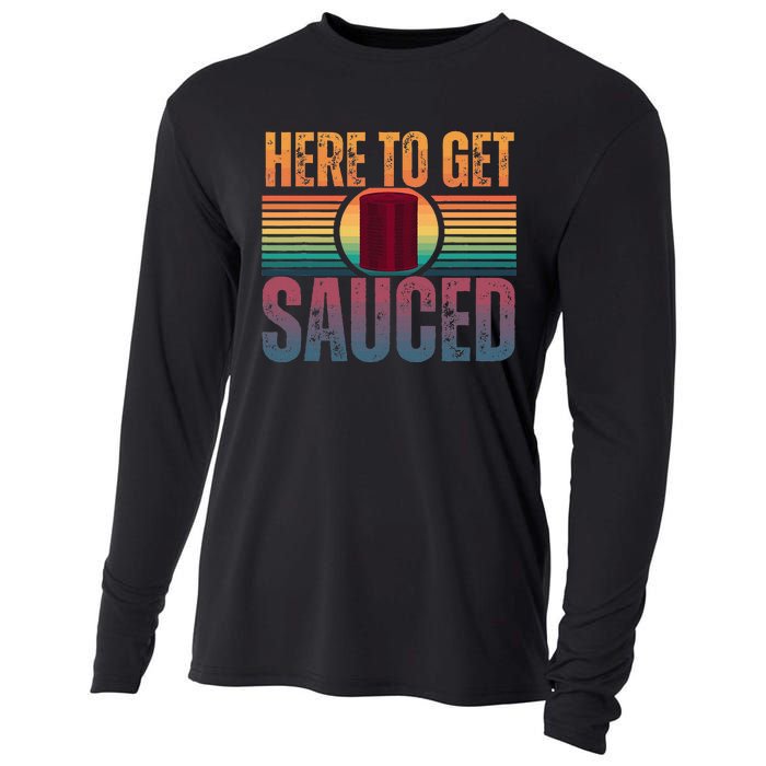 Getting Sauced Cranberry Getting Sauced Cranberry Jelly Cooling Performance Long Sleeve Crew