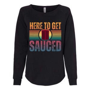 Getting Sauced Cranberry Getting Sauced Cranberry Jelly Womens California Wash Sweatshirt