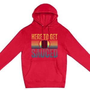 Getting Sauced Cranberry Getting Sauced Cranberry Jelly Premium Pullover Hoodie