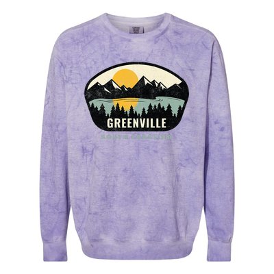 Greenville South Carolina Sc Vacation Souvenir Colorblast Crewneck Sweatshirt