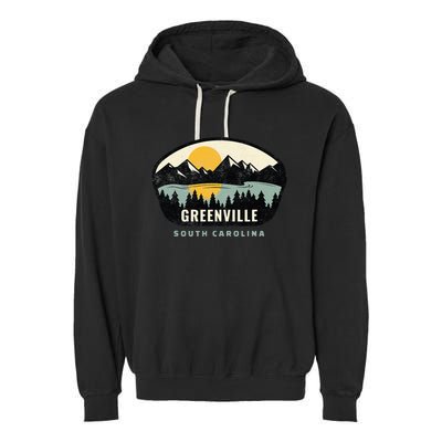 Greenville South Carolina Sc Vacation Souvenir Garment-Dyed Fleece Hoodie