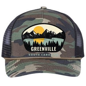 Greenville South Carolina Sc Vacation Souvenir Retro Rope Trucker Hat Cap