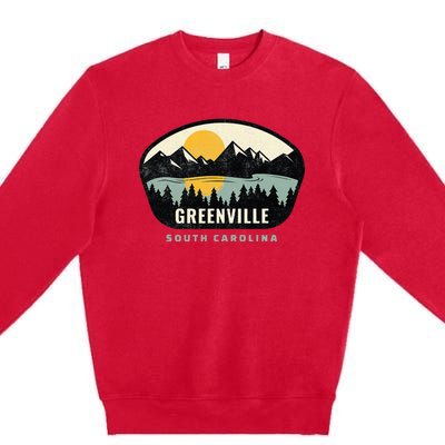 Greenville South Carolina Sc Vacation Souvenir Premium Crewneck Sweatshirt