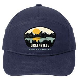 Greenville South Carolina Sc Vacation Souvenir 7-Panel Snapback Hat