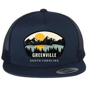 Greenville South Carolina Sc Vacation Souvenir Flat Bill Trucker Hat