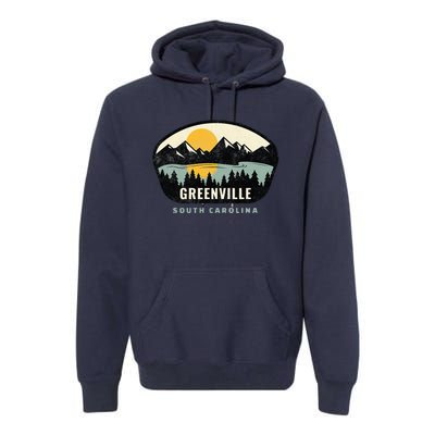 Greenville South Carolina Sc Vacation Souvenir Premium Hoodie