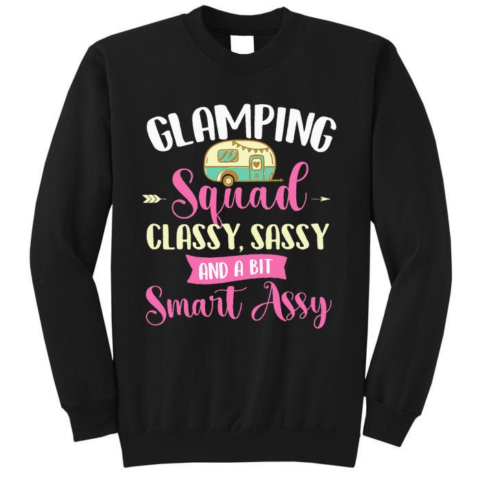 Glamping Squad Classy Sassy Glamper Glamorous Camping Camper Sweatshirt