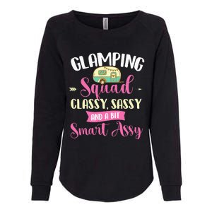 Glamping Squad Classy Sassy Glamper Glamorous Camping Camper Womens California Wash Sweatshirt