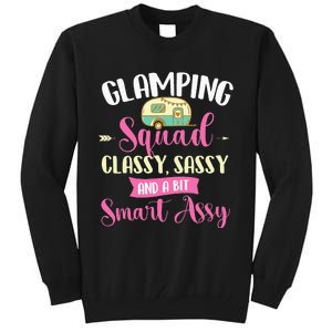 Glamping Squad Classy Sassy Glamper Glamorous Camping Camper Tall Sweatshirt