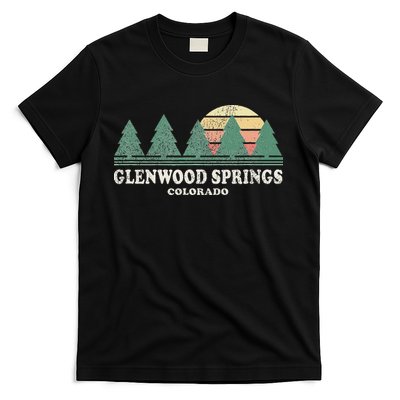 Glenwood Springs Co Vintage Throwback Retro 70s Design T-Shirt