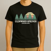 Glenwood Springs Co Vintage Throwback Retro 70s Design T-Shirt