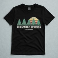 Glenwood Springs Co Vintage Throwback Retro 70s Design T-Shirt