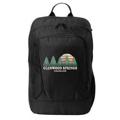 Glenwood Springs Co Vintage Throwback Retro 70s Design City Backpack
