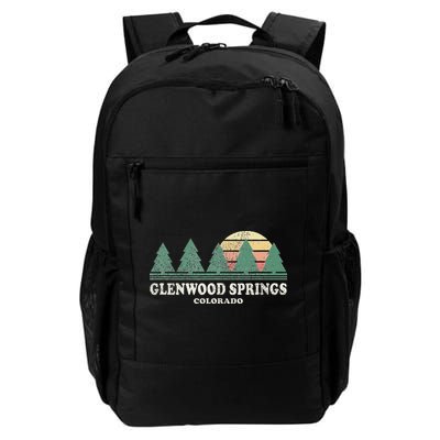 Glenwood Springs Co Vintage Throwback Retro 70s Design Backpack