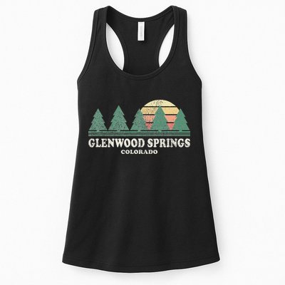 Glenwood Springs Co Vintage Throwback Retro 70s Design Womens Tank Top