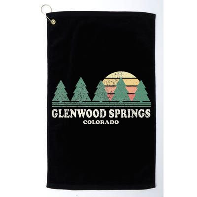 Glenwood Springs Co Vintage Throwback Retro 70s Design Golf Towel