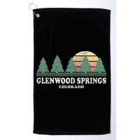 Glenwood Springs Co Vintage Throwback Retro 70s Design Golf Towel