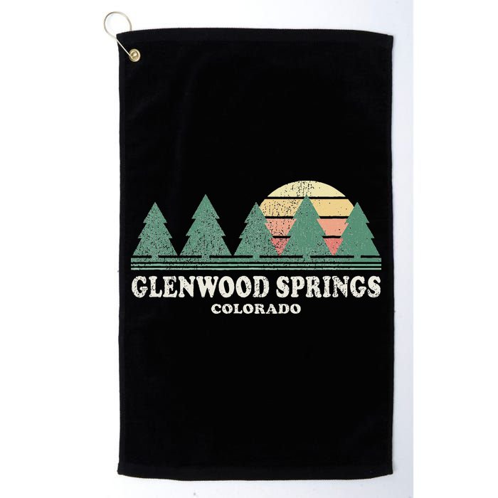 Glenwood Springs Co Vintage Throwback Retro 70s Design Golf Towel