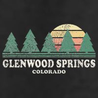 Glenwood Springs Co Vintage Throwback Retro 70s Design Golf Towel