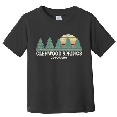 Glenwood Springs Co Vintage Throwback Retro 70s Design Toddler T-Shirt