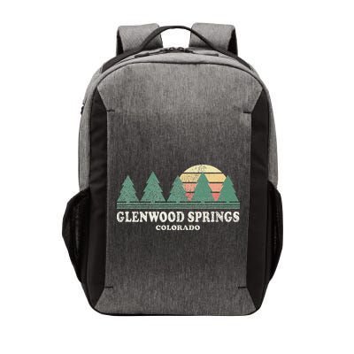 Glenwood Springs Co Vintage Throwback Retro 70s Design Vector Backpack